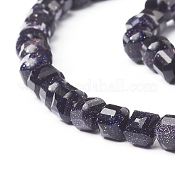 Synthetische blauen goldstone Perlen Stränge&nbsp;G-I270-08