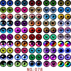 Cabochon in vetro trasparente stampato&nbsp;GL-CBAA22A-05
