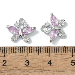 Ciondoli in ottone zirconi chiari micro pavé&nbsp;KK-H482-09P-03