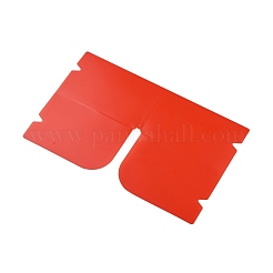 Portaoggetti portatile pieghevole in plastica con coperchio per bocca&nbsp;AJEW-E034-71D