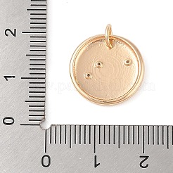 Latón con colgantes de circonitas cúbicas transparentes&nbsp;KK-N256-24A-G