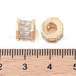 Perle di vetro in ottone&nbsp;KK-B100-011G