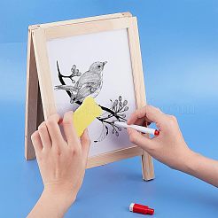 Supports du carnet de croquis de chevalet en bois&nbsp;DIY-WH0199-32