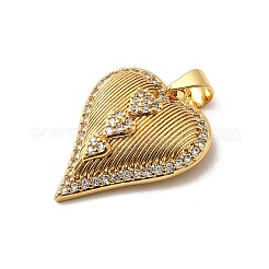 Pendentifs avec zircon cubiques à micro-pavés en laiton&nbsp;KK-A266-04D-G