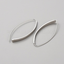 Orecchini pendenti rettangolari curvi in lega da donna&nbsp;EJEW-WH0012-041