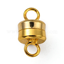 Fermoirs magnétiques en laiton à colonne avec passants&nbsp;KK-M064-G-NR
