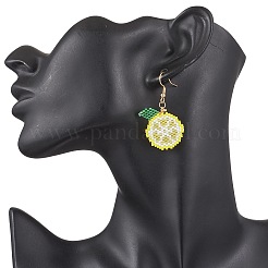 Glasperlen baumeln Ohrringe&nbsp;EJEW-MZ00500