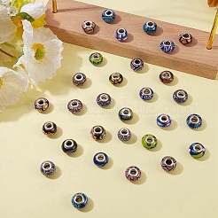 34pcs 17 Farben handgemachte europäische Polymertonperlen&nbsp;CLAY-SZ0001-52