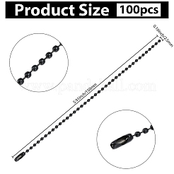 100 cadena de bolas de hierro con conectores.&nbsp;IFIN-SP0001-67EB