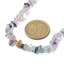 Collier de perles de fluorite naturelle&nbsp;NJEW-JN04615-11