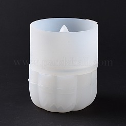 Thème d'halloween bricolage citrouille jack-o'-lanterne boîte de rangement et couvercle ensemble de moules en silicone&nbsp;DIY-G058-A01
