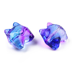 Perle di vetro verniciate a spruzzo trasparente&nbsp;GLAA-N035-034-G01