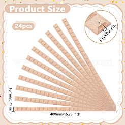 24 stücke holz carving taille rand streifen für wohnzimmer hintergrund wand dekorative&nbsp;DIY-WH0622-555C