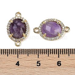 Natürliche Amethyst facettierte ovale Glieder&nbsp;G-B126-05G-04