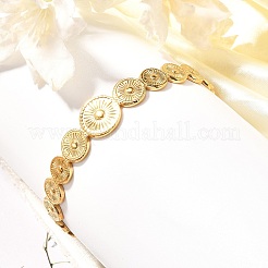 Braccialetti con polsino solare in acciaio inossidabile 304&nbsp;LS-BJEW-F457-25G