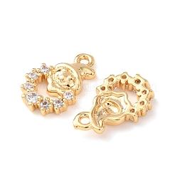 Pendentifs en laiton zircon cubique transparent&nbsp;KK-A284-17B-G