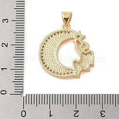 Pendentifs en laiton zircon cubique transparent&nbsp;KK-I712-48G-01