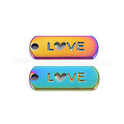 Regenbogenfarbene Legierungsanhänger&nbsp;PALLOY-S180-241-NR