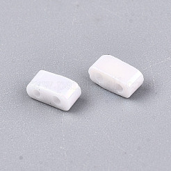 Perles de rocaille en verre fgb 2 trou&nbsp;SEED-S031-M-SH401