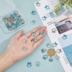 50 Stück 5 Stile Legierungsverbinder Charms&nbsp;FIND-FH0010-76