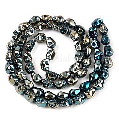 Chapelets de perles en verre électroplaqué&nbsp;EGLA-T021-09L
