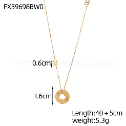 Collares colgantes de acero inoxidable 304&nbsp;STAS-OY009-40G