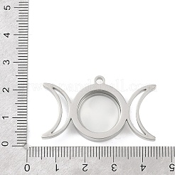 Medaillonanhänger aus Edelstahl 304&nbsp;STAS-S132-14P-01