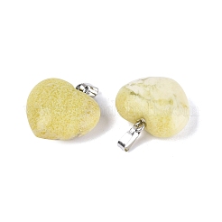 Natürliche Zitrone Jade Anhänger&nbsp;G-N362-05P-14