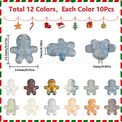 120 pièces 12 couleurs galvanoplastie perles de verre&nbsp;EGLA-SC0001-30