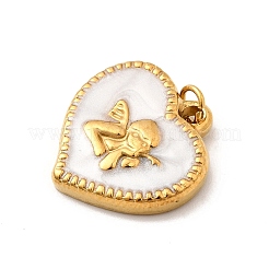 304 Edelstahl-Emaille-Anhänger&nbsp;STAS-B093-05G-01