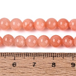 Naturali tinti di giada gialla filoni gemma tallone&nbsp;G-R271-6mm-Y31