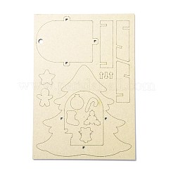 Ensemble de shaker en forme d'arbre de noël en bois fait à la main&nbsp;DIY-A014-02