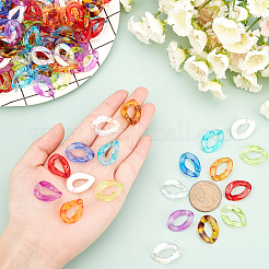 Transparentem Acryl Verknüpfung Ringe&nbsp;OACR-FH0001-010