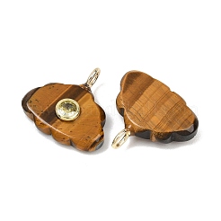 Pendentifs en œil de tigre naturel&nbsp;GG-CBA5B00-01G-03