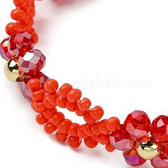 Bracciali con perline di vetro da donna&nbsp;BJEW-MZ00143