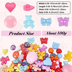 100g Kunststoffknöpfe&nbsp;BUTT-SP0001-24