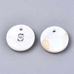 Natürlichen Süßwasser-Muschel Anhänger&nbsp;X-SHEL-Q018-01A-S-P