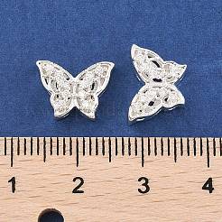 Cremagliera placcatura micro ottone spianare perline zirconi&nbsp;KK-F879-09S