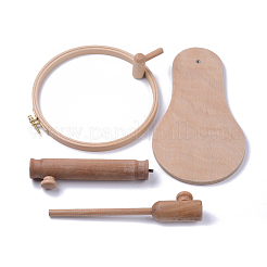 Stickrahmen-Set aus Buchenholz&nbsp;DIY-WH0148-28