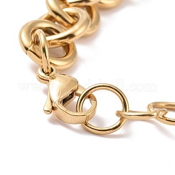 Ionenplattierung (IP) 304 Edelstahl Rolo-Kettenarmbänder&nbsp;BJEW-F433-02G