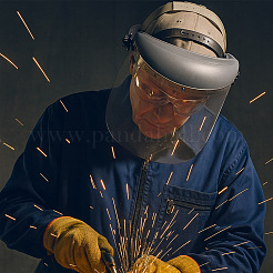 6 Stück Haustierhelm-Sicherheitsgesichtsschutz mit Aluminiumkante&nbsp;AJEW-PH0008-09