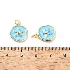 Messing Emaille Anhänger / charms&nbsp;KK-L237-022G-02