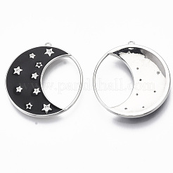 Colgante micropavé cubic zirconia de latón&nbsp;KK-R130-036-01P-NF