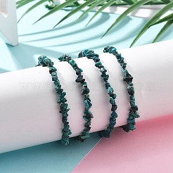 Bracelets en copeaux de chrysocolle naturels pour femmes&nbsp;BJEW-H623-01S-09