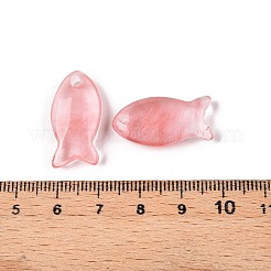 Quarzo della ciliegia ciondoli di vetro&nbsp;X-G-N342-106M