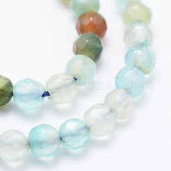 Chapelets de perles d'agate naturelle&nbsp;G-E469-12P