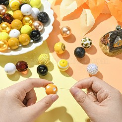 Diy-Kaugummi-Armband-Anhänger-Dekorationsbausatz für das Sonnenblumen-Thema&nbsp;MACR-CJC0005-02A-01