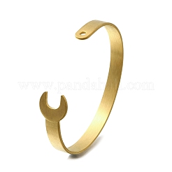 201 brazaletes de acero inoxidable para mujer&nbsp;BJEW-B121-01