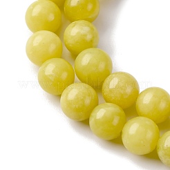 Natürliche Zitronen Jade Perlen Stränge&nbsp;G-G284-A01-8mm