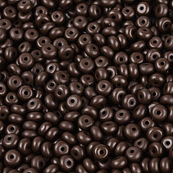 Perles de rocaille de verre opaques&nbsp;SEED-N012-09A-16